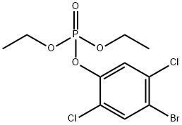 Phosphoric acid, 4-bromo-2,5-dichlorophenyl diethyl ester Struktur