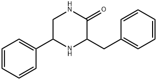 2-Piperazinone, 5-phenyl-3-(phenylmethyl)- Struktur