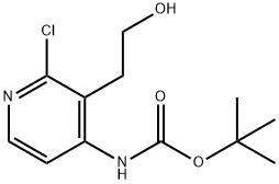 N-BOC-4-pyridine-2-chloro-3-ethanol Struktur