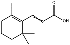 2-Propenoic acid, 3-(2,6,6-trimethyl-1-cyclohexen-1-yl)- Struktur