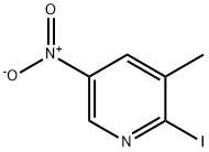 2-Iodo-3-methyl-5-nitropyridine Struktur