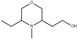 3-Morpholineethanol, 5-ethyl-4-methyl- Struktur