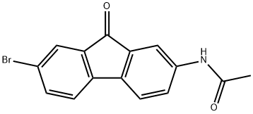 N-(7-Bromo-9-oxo-9H-fluoren-2-yl)acetamide Struktur