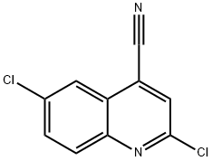 2,6-dichloroquinoline-4-carbonitrile Struktur