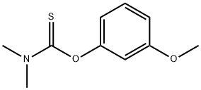 Carbamothioic acid, N,N-dimethyl-, O-(3-methoxyphenyl) ester Struktur