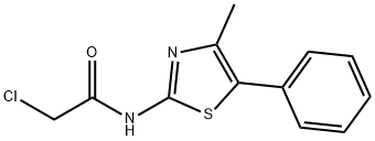 Acetamide, 2-chloro-N-(4-methyl-5-phenyl-2-thiazolyl)- Struktur