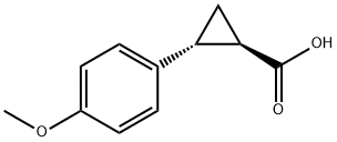 trans-2-(4-methoxyphenyl)cyclopropane-1-carboxylic acid Struktur