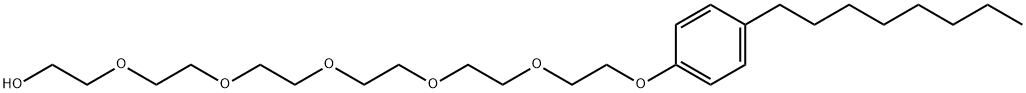 4-n-Octylphenol hexaethoxylate Struktur