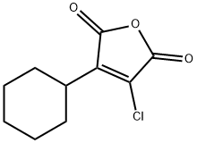 2,5-Furandione, 3-chloro-4-cyclohexyl- Struktur