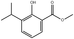 Benzoic acid, 2-hydroxy-3-(1-methylethyl)-, methyl ester Struktur