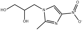 1,2-Propanediol, 3-(2-methyl-4-nitro-1H-imidazol-1-yl)- Struktur