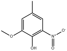 Phenol, 2-methoxy-4-methyl-6-nitro- Struktur