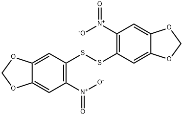 1,3-Benzodioxole, 5,5'-dithiobis[6-nitro- Struktur