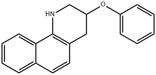 Benzo[h]quinoline, 1,2,3,4-tetrahydro-3-phenoxy- Struktur