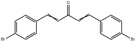 1,4-Pentadien-3-one, 1,5-bis(4-bromophenyl)- Struktur