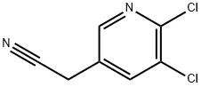 2-(5,6-dichloropyridin-3-yl)acetonitrile Struktur