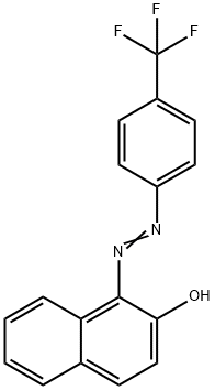 2-Naphthalenol, 1-[2-[4-(trifluoromethyl)phenyl]diazenyl]- Struktur