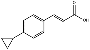 2-Propenoic acid, 3-(4-cyclopropylphenyl)-, (2E)- Struktur