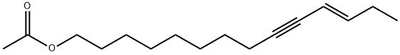 11-Tetradecen-9-yn-1-ol, 1-acetate, (11E)- Struktur