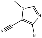 1H-Imidazole-5-carbonitrile, 4-bromo-1-methyl- Struktur