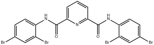 2-N,6-N-bis(2,4-dibromophenyl)pyridine-2,6-dicarboxamide Struktur