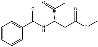 Pentanoic acid, 3-(benzoylamino)-4-oxo-, methyl ester, (3S)- Struktur