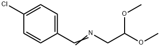 Ethanamine, N-[(4-chlorophenyl)methylene]-2,2-dimethoxy- Struktur