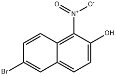 2-Naphthalenol, 6-bromo-1-nitro- Struktur