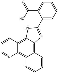 2-(1H-imidazo[4,5-f][1,10]phenanthrolin-2-yl)benzoic acid Struktur