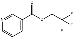 3-Pyridinecarboxylic acid, 2,2,2-trifluoroethyl ester Struktur