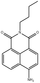 1H-Benz[de]isoquinoline-1,3(2H)-dione, 6-amino-2-butyl- Struktur