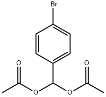 Methanediol, 1-(4-bromophenyl)-, 1,1-diacetate Struktur