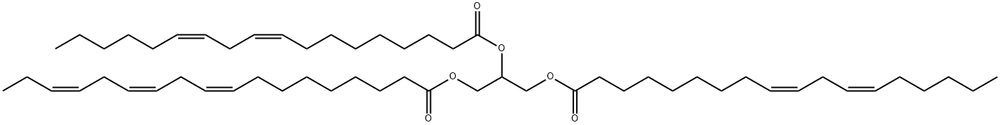 1,2-Dilinoleoyl-3-α-Linolenoyl-rac-glycerol Struktur