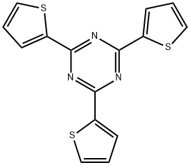 1,3,5-Triazine, 2,4,6-tri-2-thienyl- Struktur