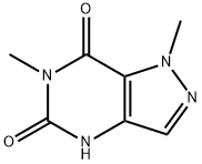 1H-Pyrazolo[4,3-d]pyrimidine-5,7(4H,6H)-dione, 1,6-dimethyl- Struktur