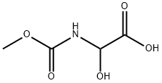 Acetic acid, 2-hydroxy-2-[(methoxycarbonyl)amino]- Struktur