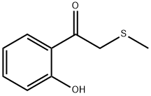 1-(2-Hydroxyphenyl)-2-(methylthio)ethanone Struktur