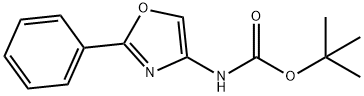 tert-butyl N-(2-phenyl-1,3-oxazol-4-yl)carbamate Struktur