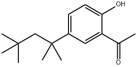 1-[2-Hydroxy-5-(1,1,3,3-tetramethylbutyl)phenyl]ethanone Struktur