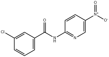 Benzamide, 3-chloro-N-(5-nitro-2-pyridinyl)- Struktur