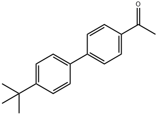 Ethanone, 1-[4'-(1,1-dimethylethyl)[1,1'-biphenyl]-4-yl]- Struktur