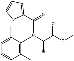 D-Alanine, N-(2,6-dimethylphenyl)-N-(2-furanylcarbonyl)-, methyl ester Struktur