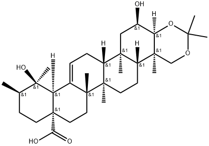 Myrianthic acid 3,23-acetonide Struktur