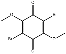 2,5-Cyclohexadiene-1,4-dione, 2,5-dibromo-3,6-dimethoxy- Struktur