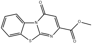 methyl 4-oxo-4{H}-pyrimido[2,1-][1,3]benzothiazole-2-carboxylate Struktur