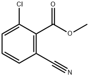 Benzoic acid, 2-chloro-6-cyano-, methyl ester Struktur