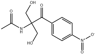 Acetamide, N-[1,1-bis(hydroxymethyl)-2-(4-nitrophenyl)-2-oxoethyl]- Struktur