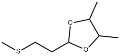 1,3-Dioxolane, 4,5-dimethyl-2-[2-(methylthio)ethyl]- Struktur