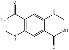 1,4-Benzenedicarboxylic acid, 2,5-bis(methylamino)- Struktur