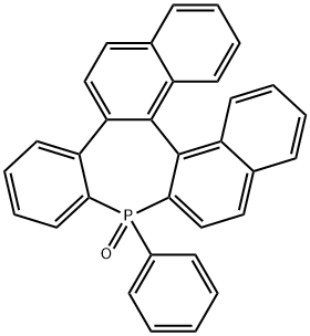 11H-Benzo[b]dinaphtho[2,1-d:1',2'-f]phosphepin, 11-phenyl-, 11-oxide Struktur